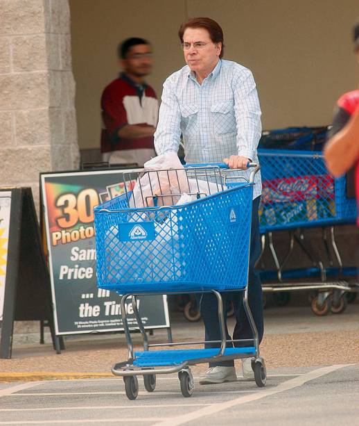 Silvio Santos: ida às compras, em foto de 2003