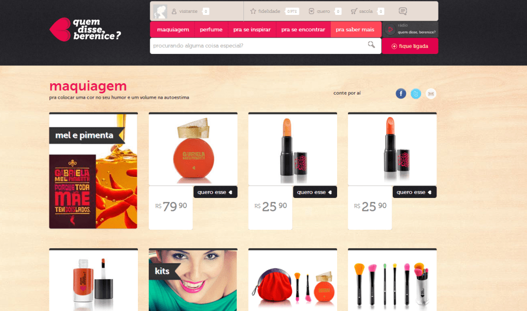quem disse, berenice? lança site e e-commerce