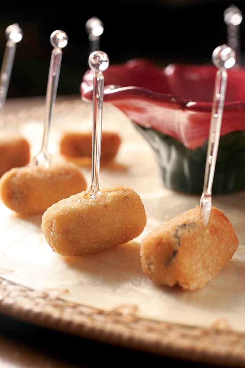 Croquetes de pupunha: R$ 62,40 o quilo Croquetes de pupunha: R$ 62,40 o quilo
