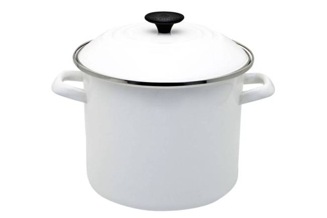 Caldeirão esmaltado Le Creuset.