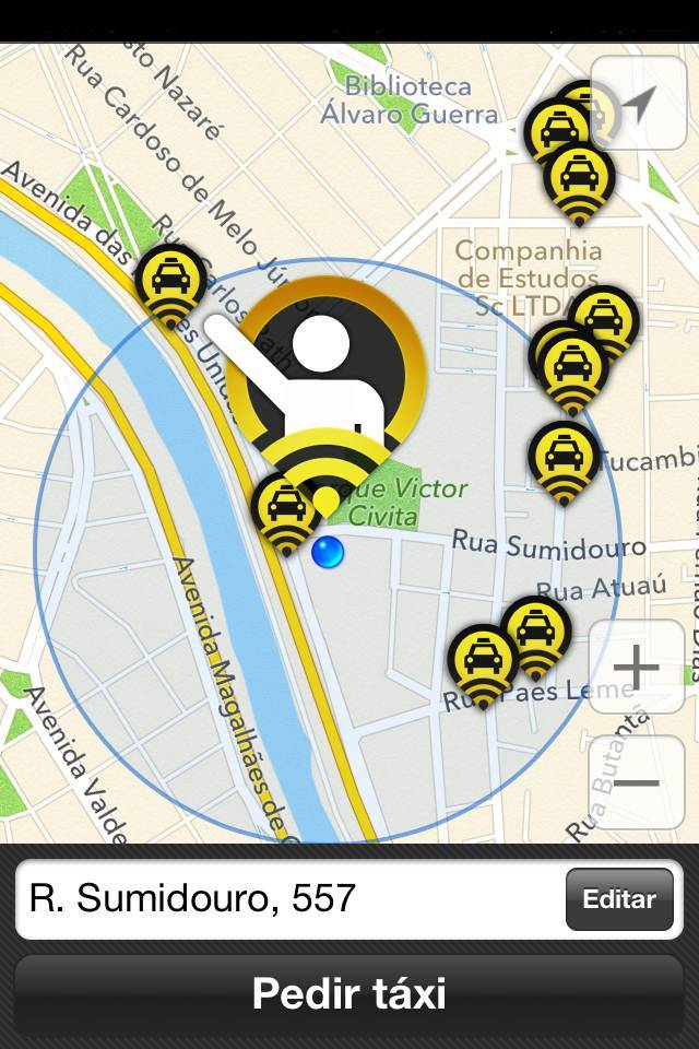 Aplicativo de táxi – 99Taxis