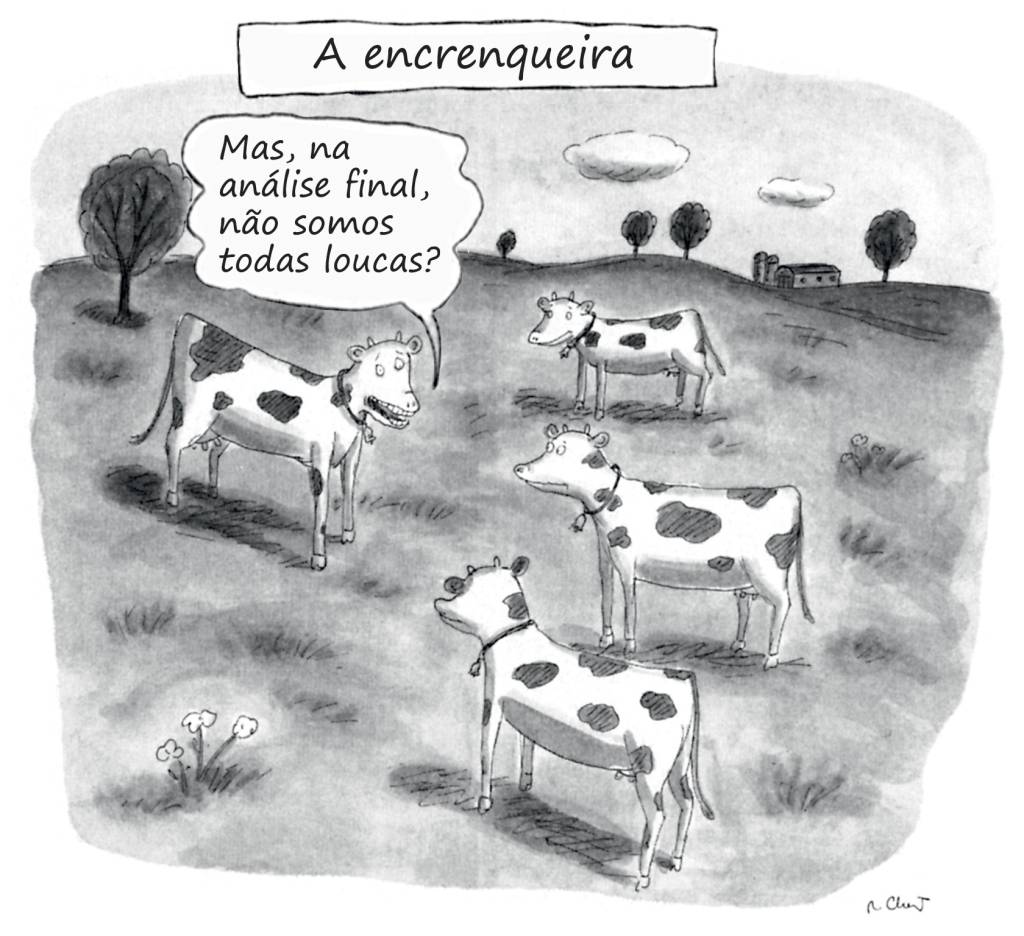 Cartoon: a vaca encrenqueira