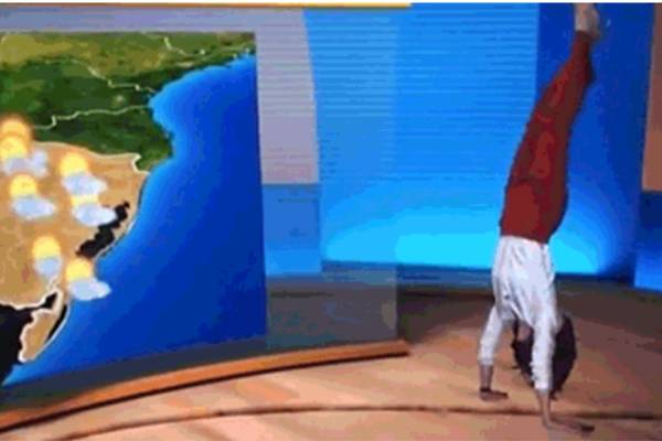 Garota do tempo da Globo planta bananeira no estúdio depois de pedir demissão