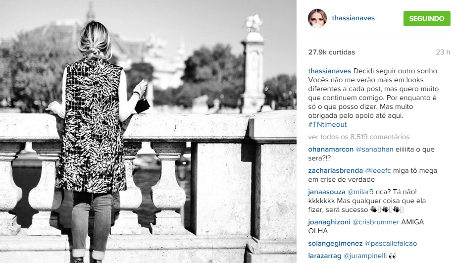 Thássia Naves faz pegadinha sobre aposentadoria para alavancar causa social