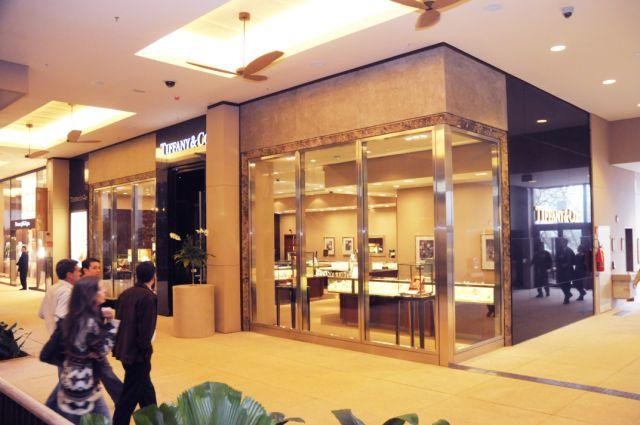 Fachada da Tiffany & Co., no Shopping Cidade Jardim