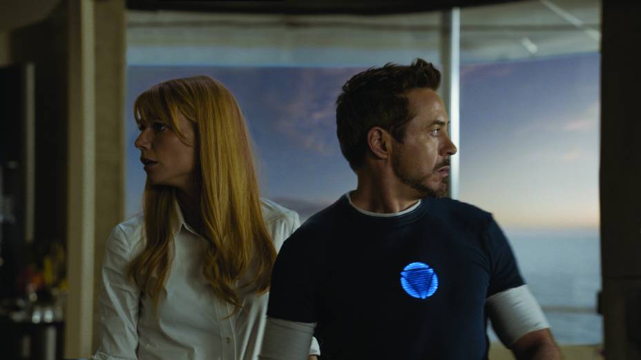Homem de Ferro 3: Gwyneth Paltrow e Robert Downey Jr. estão na fita de ação Homem de Ferro 3: Gwyneth Paltrow e Robert Downey Jr. estão na fita de ação