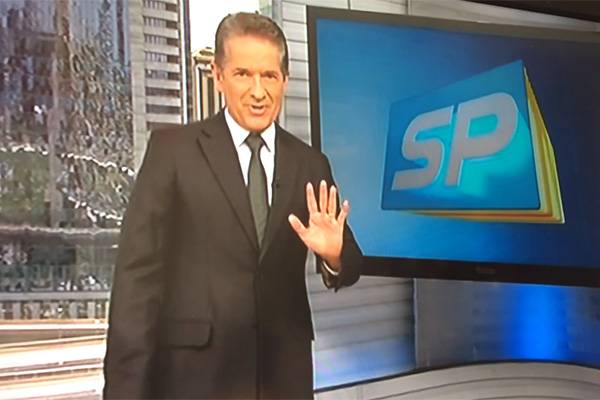 Em falha de áudio no SPTV, reclamação vaza ao vivo