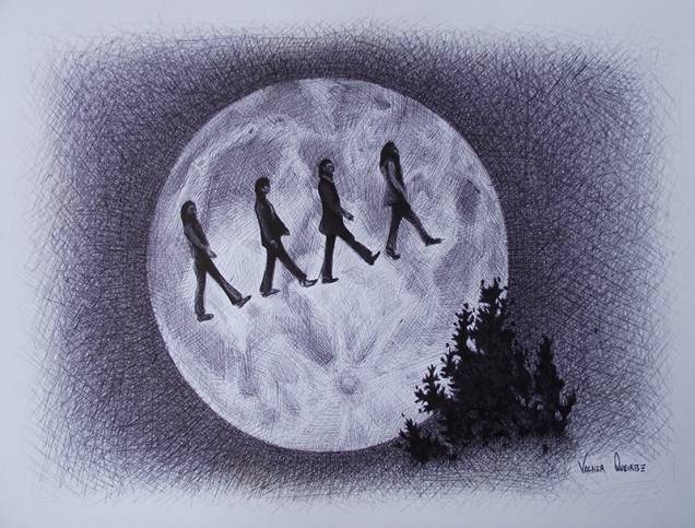 Os fab four em versão "E.T.", por Vagner Queiroz Os fab four em versão "E.T.", por Vagner Queiroz