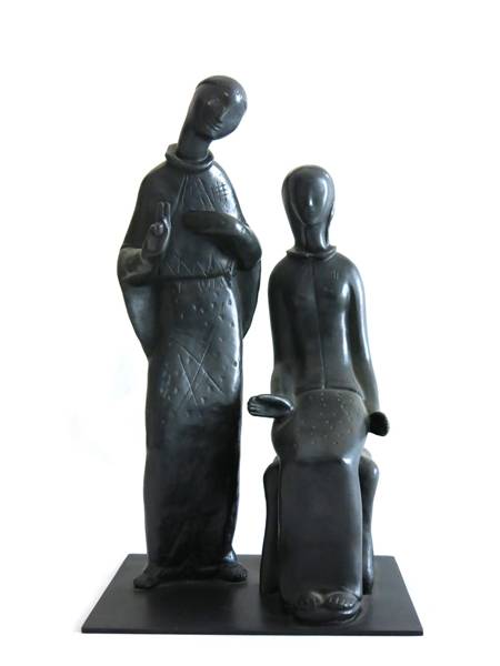 Anunciação é uma peça de bronze feita pelo artista nos anos 40 Anunciação é uma peça de bronze feita pelo artista nos anos 40