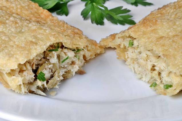 Pastel de bacalhau: é um dos quatro recheios Pastel de bacalhau: é um dos quatro recheios