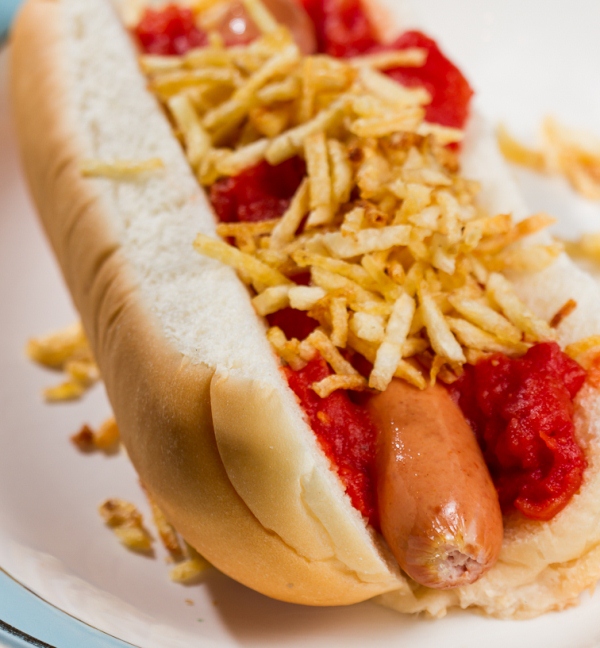 Hot-dog: pode ser acréscimos como purê de tbatata e batata palha Hot-dog: pode ser acréscimos como purê de tbatata e batata palha