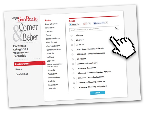 O voto do leitor: você também é o crítico do “Comer & Beber”