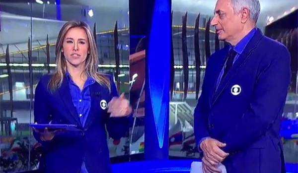 William Waack e Cris Dias trocam alfinetadas ao vivo ao falar sobre vôlei na Olimpíada