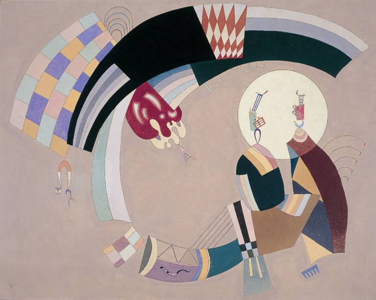 Composição Clara, de Wassily Kandinsky: óleo de 1942 integra Modernismos no Brasil Composição Clara, de Wassily Kandinsky: óleo de 1942 integra Modernismos no Brasil