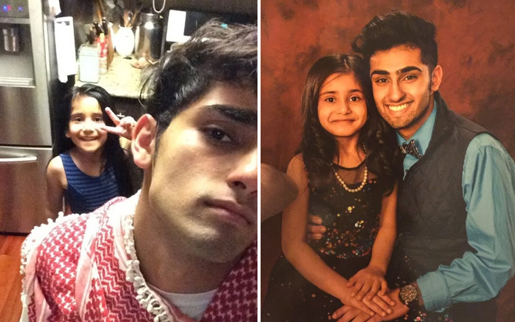 Adolescente acompanha irmã mais nova em festa para pais e filhos