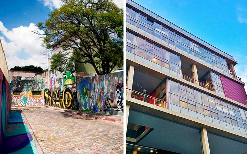Qual imagem melhor representa a beleza da Vila Madalena?
