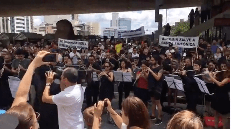 Músicos da Banda Sinfônica organizam novo protesto no domingo