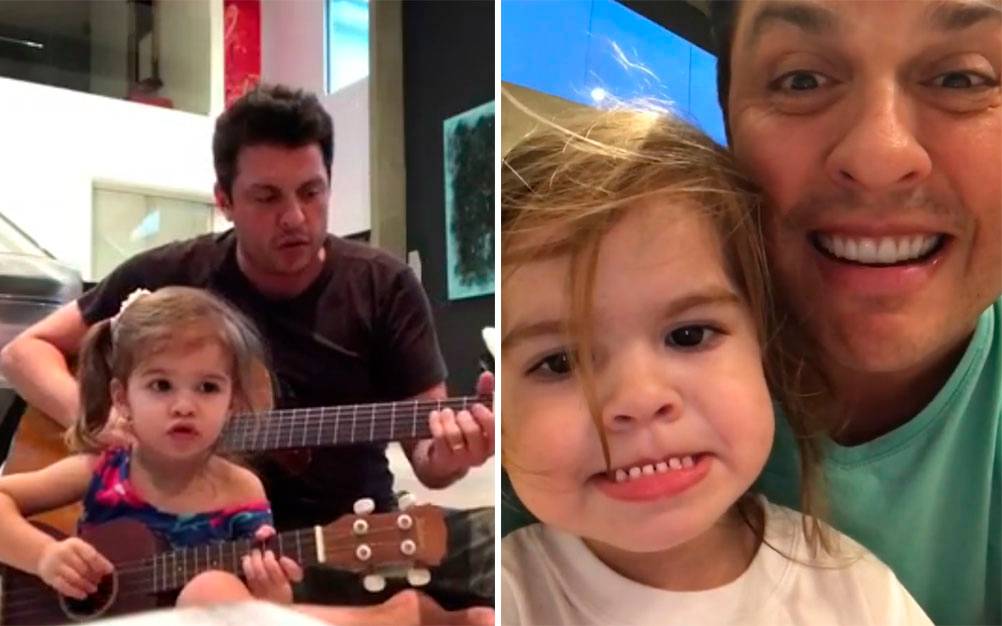 Wellington Muniz e Valentina fazem dueto no Instagram