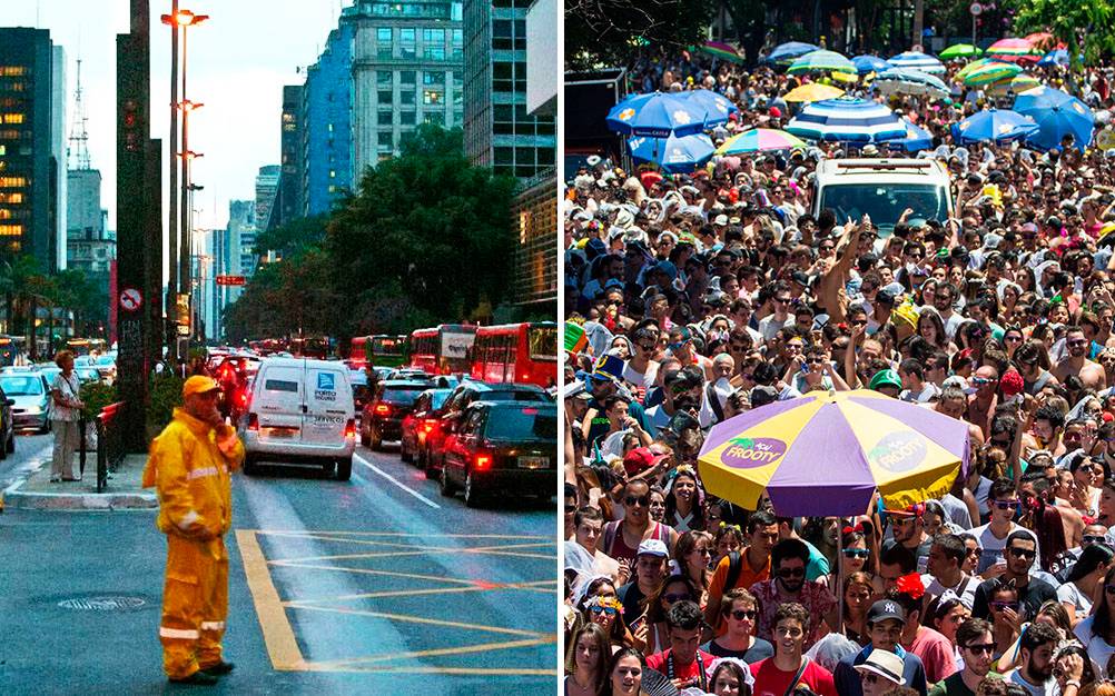 CET monitora o trânsito de São Paulo para desfiles de Carnaval