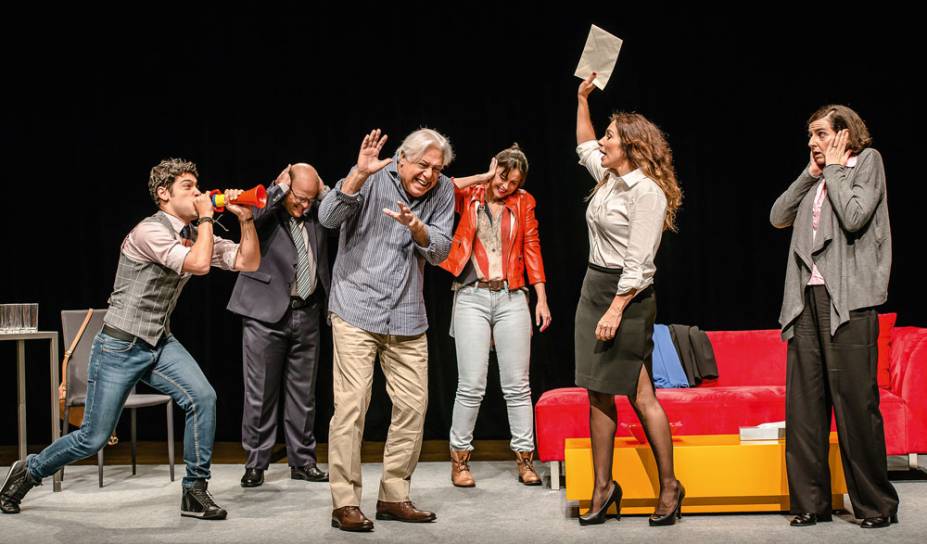 Bruno, Espósito, Fagundes, Alexandra, Mara e Ilana: elenco afiado