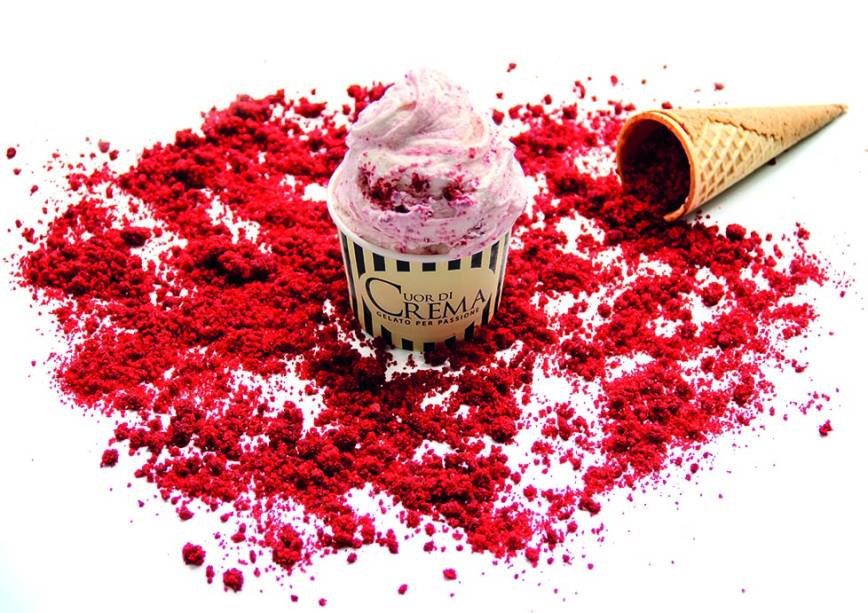 Sorvete de red velvet Sorvete de red velvet