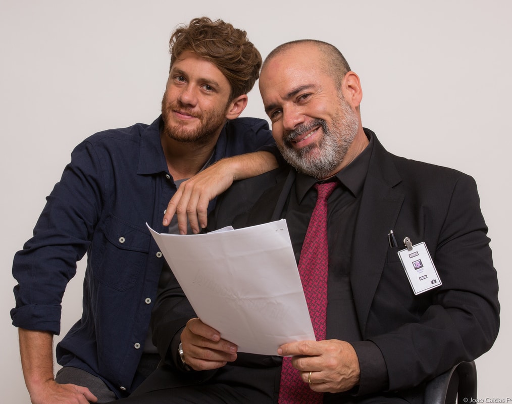 André Mattos e Leonardo Miggiorin ensaiam “O Empréstimo”