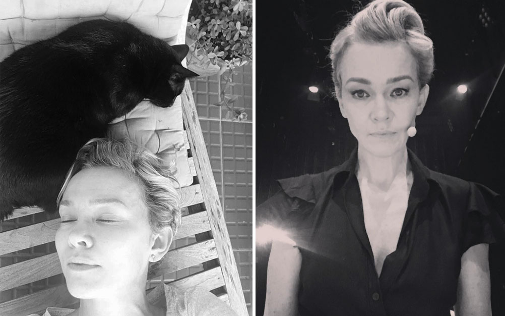 Discreta, Julia Lemmertz compartilha clique de seu primeiro neto