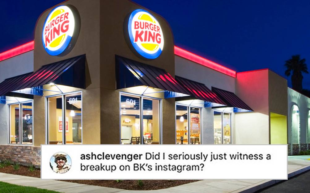 Mulher descobre traição do namorado no Instagram do Burger King