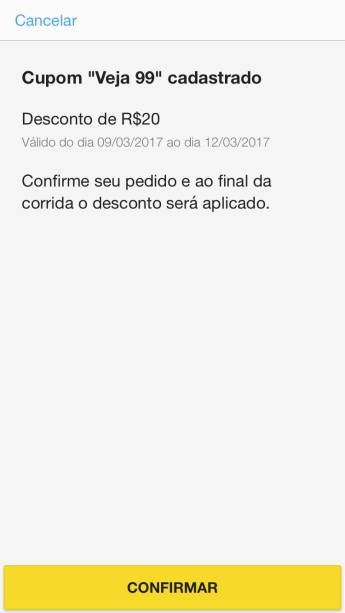 <span>5&deg; Passo: </span>Essa imagem vai aparecer na sua tela, confirmando o cadastro do cupom