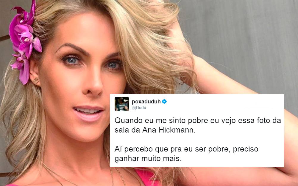 Sala da apresentadora Ana Hickmann chama atenção no Twitter