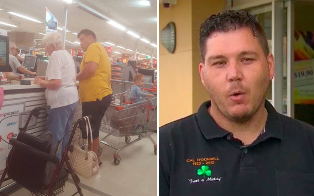 Após cartão recusado, desconhecido paga conta de idosa