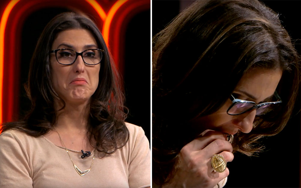 Paola Carosella é surpreendida na estréia de “MasterChef”