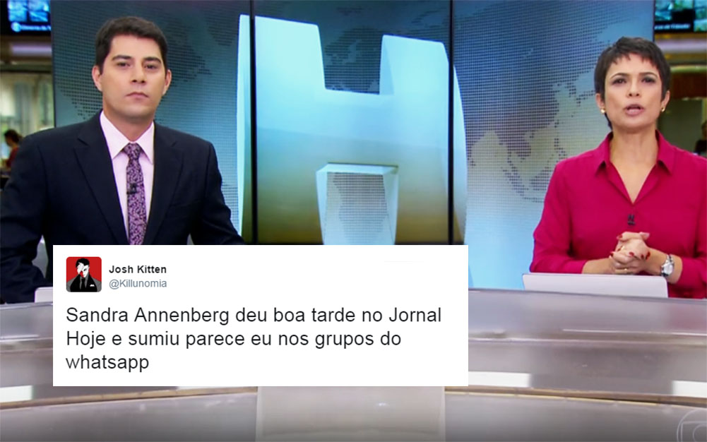 “Jornal Hoje” sai do ar após “boa tarde” de Sandra Annenberg