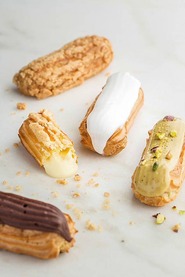 Brunella: recheios como chocolate belga e pistache Brunella: recheios como chocolate belga e pistache