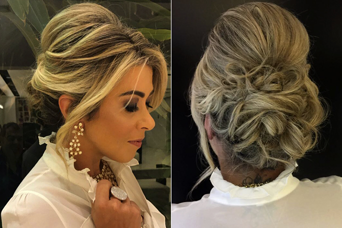 Penteado com textura mate é opção para baile
