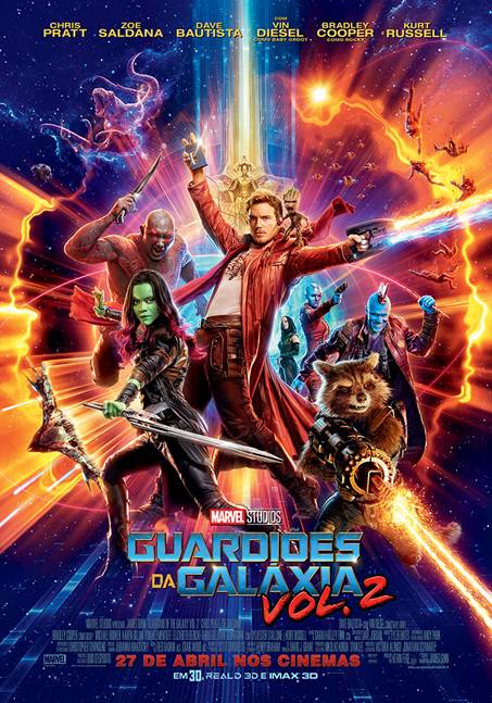 Pôster do filme 'Guardiões da Galáxia Vol. 2'