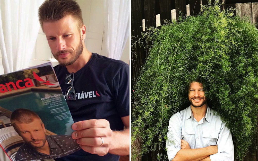 “Detalhe” em clique na praia de Rodrigo Hilbert chama atenção