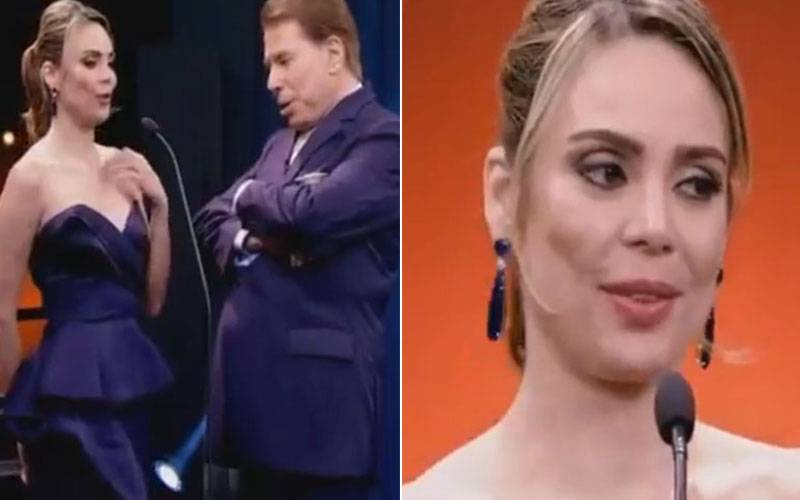 Silvio Santos dá ‘cortada’ em Sheherazade e cena repercute