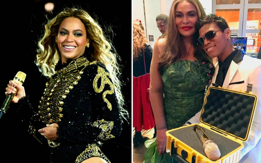 Fã investe milhares de dólares em microfone usado por Beyoncé