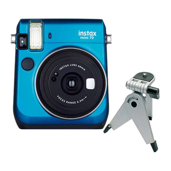 Câmera Instantânea Fujifilm Instax Mini 70 Azul + Tripé com Cabeça Móvel….jpg