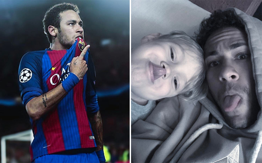 Neymar Jr. faz homenagem ao filho em nova tatuagem