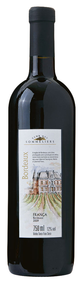 Vinho Tinto Franc&ecirc;s Bordeaux Club desSommeliers, de R$ 46,75 por R$ 29,90