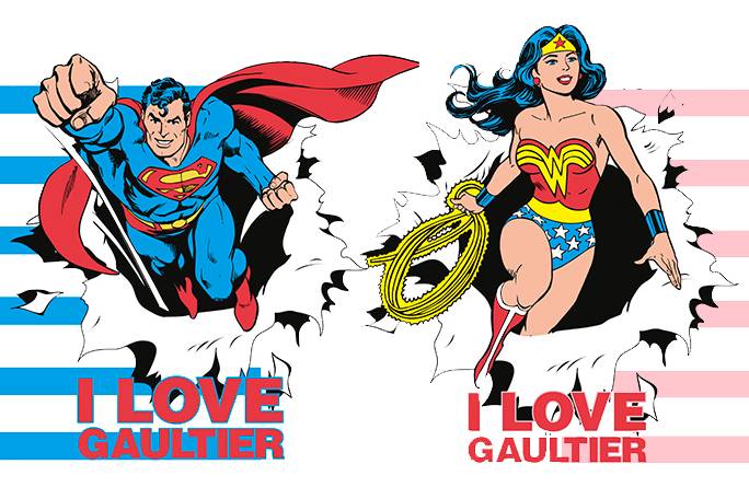 Mulher Maravilha e Super Homem ganham perfumes Jean Paul Gaultier