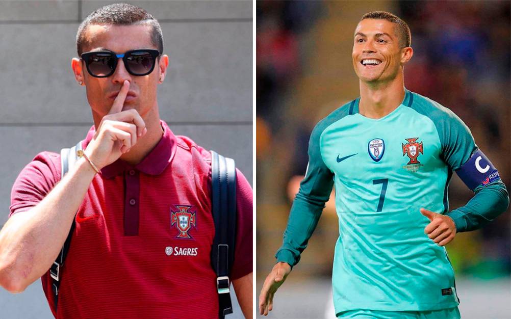 Cristiano Ronaldo publica primeira foto com os filhos gêmeos