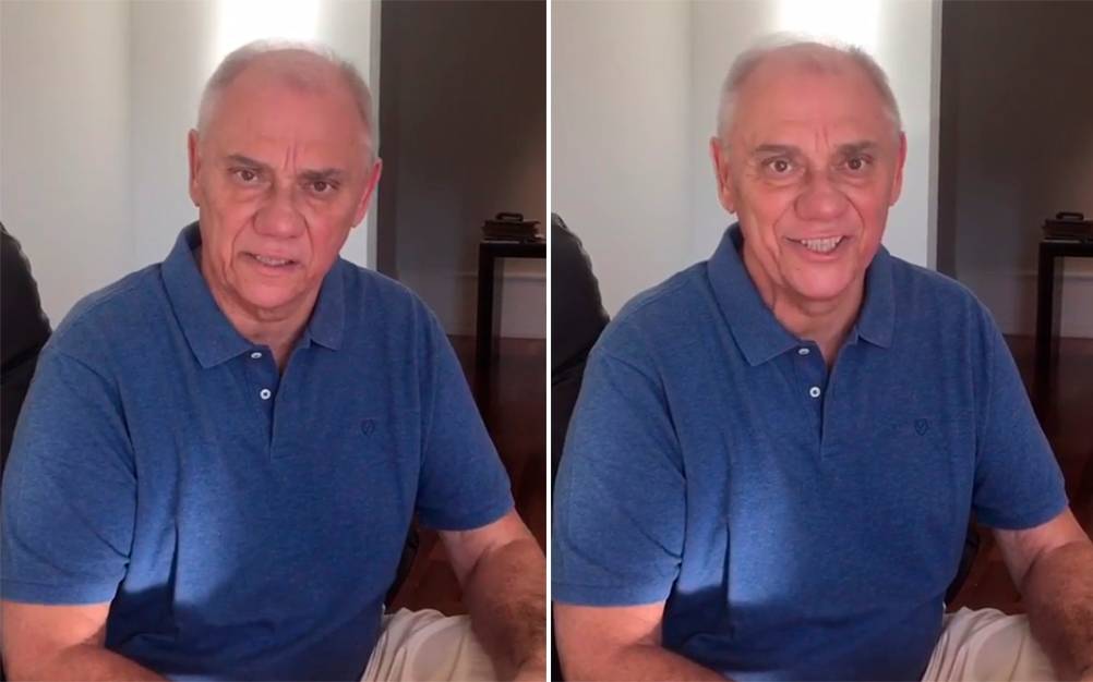Em vídeo, Marcelo Rezende desabafa e desmente boatos sobre saúde