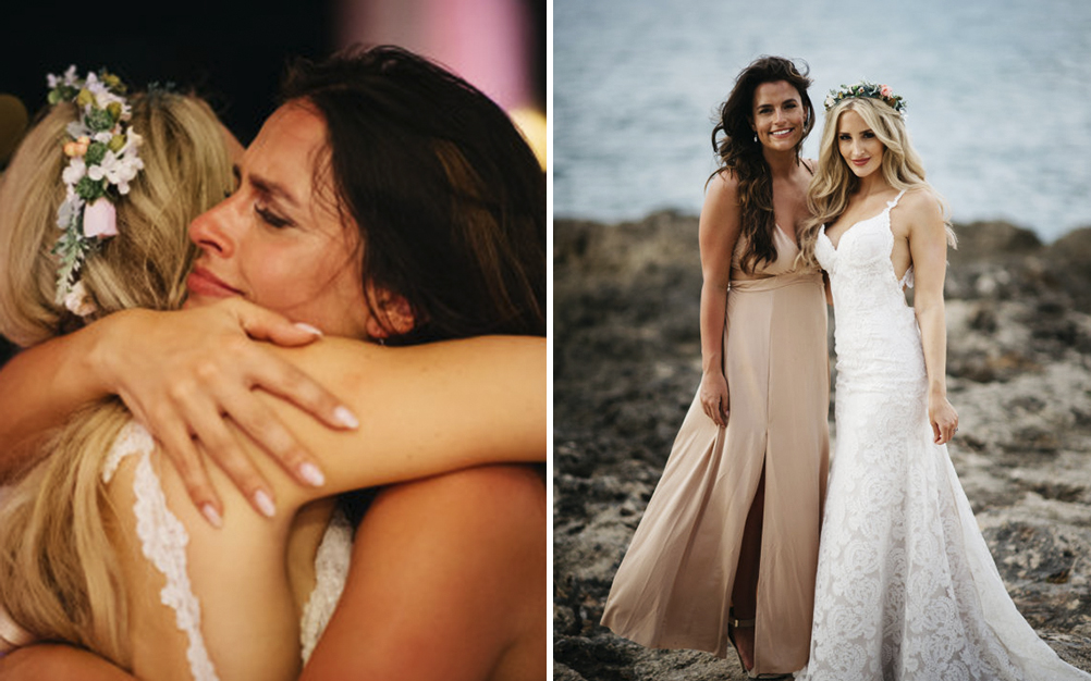 Noiva interrompe casamento para surpreender melhor amiga 