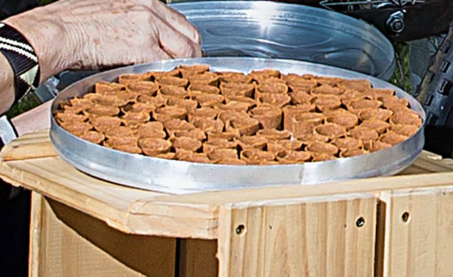 Pa&ccedil;oquinhas do
Tordesilhas: 5 reais
por tr&ecirc;s unidades