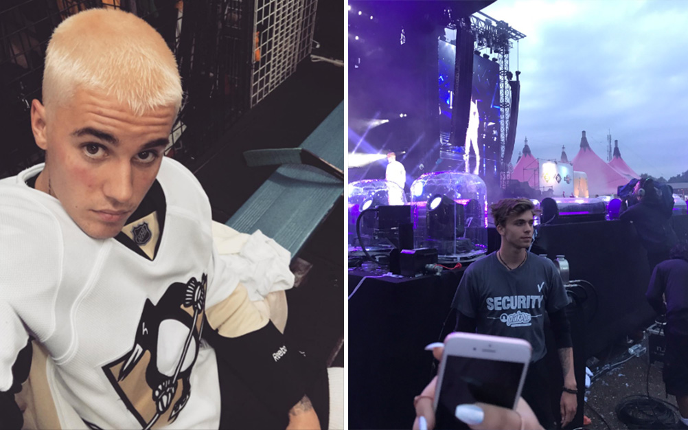 Segurança volta a roubar a cena em show de Justin Bieber