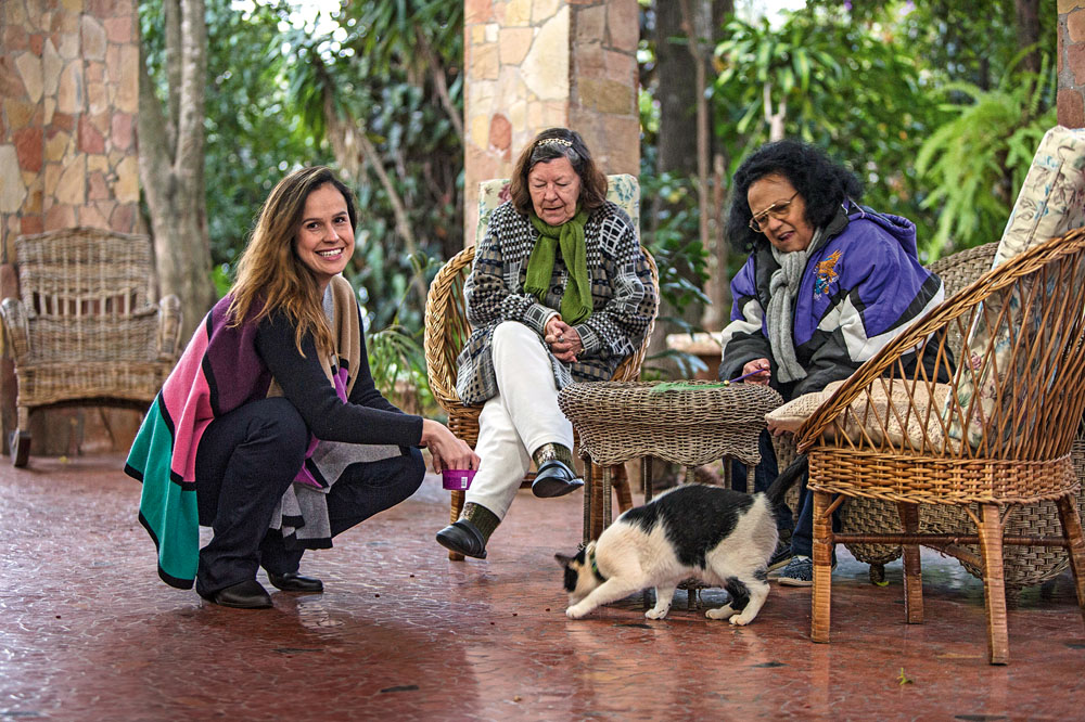 Gatos fazem companhia a idosos em asilo da Zona Sul