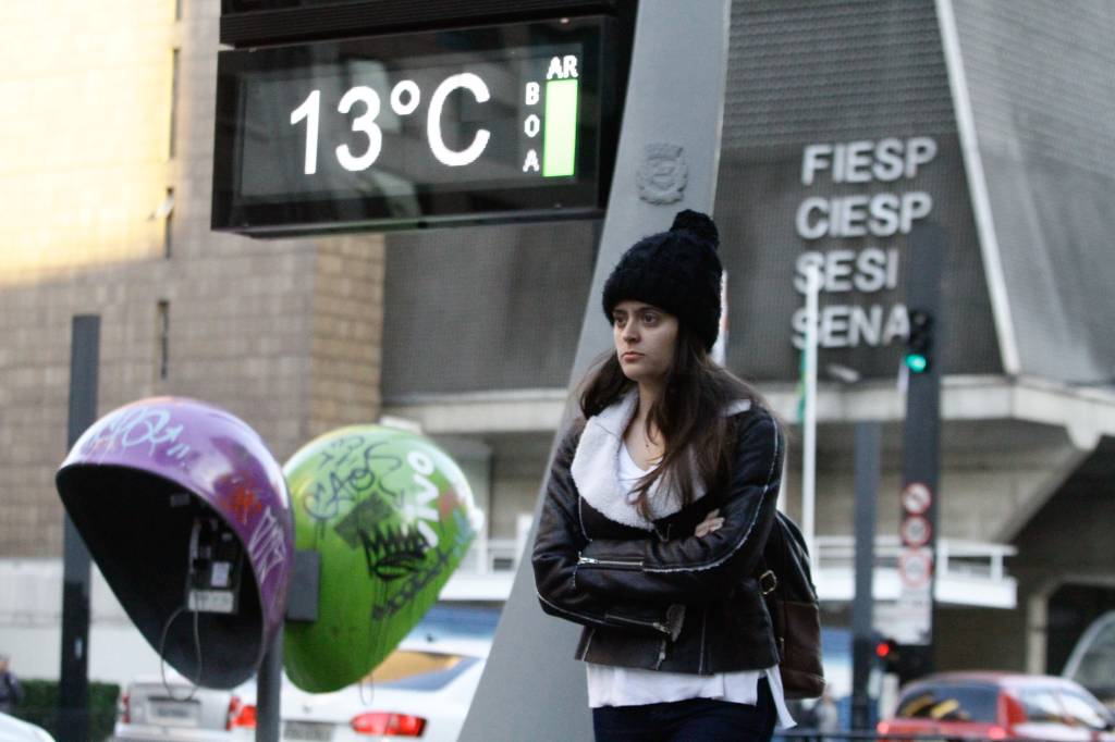 SP registra tarde mais fria na quarta (24) com 13ºC; frio continua intenso